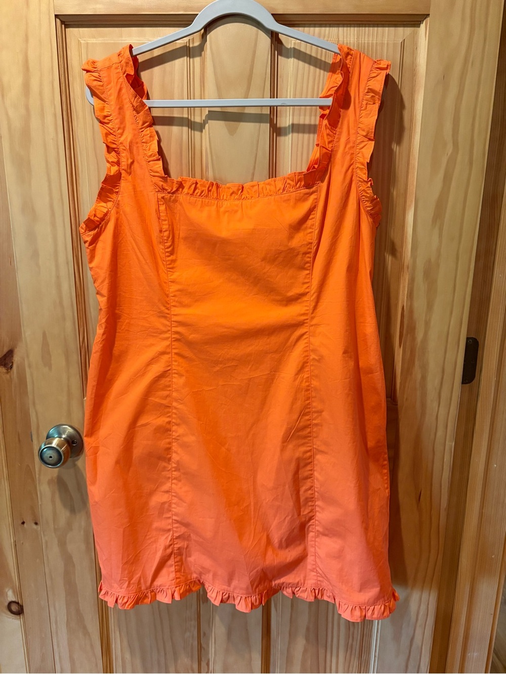 J.Crew Ruffle-Trim Mini Dress in Stretch Cotton Poplin women’s 16